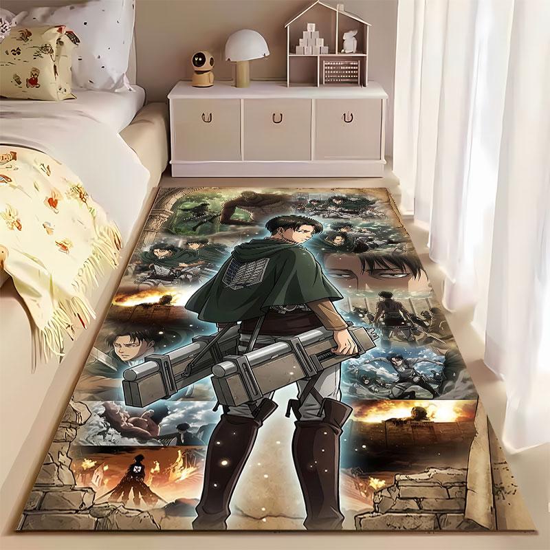 Anime Warrior Collage Carpet suitable as a non-slip mat for the living room or bedroom sofa