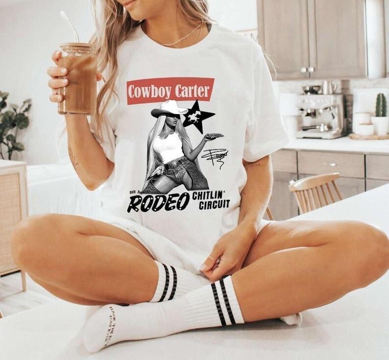 Beyonce Rodeo Chitlin Circuit Tour 2025 Merch Cowboy Carter Beyonce T-Shirt Unisex T-Shirt L