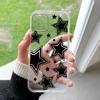 Beautiful Black Star Pattern Phone Case Suitable for iPhone 17 16 15 14 13 12 11Pro/Max/Plus Anti Drop and Shockproof Back Cover
