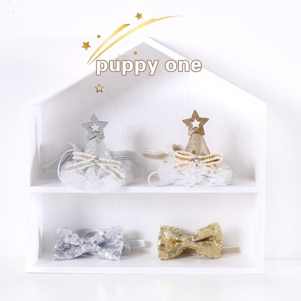 Adjustable Cat Birthday Party Hat Comfortable Fit Decorative Cat Princess Hat Star Sequins Dog Party Headband for Cats and Dogs