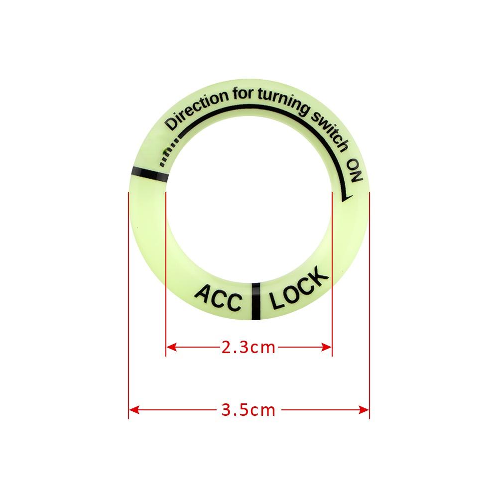 

Автомобильный брелок для ключей, наклейка, светящаяся крышка переключателя зажигания, накладка для Renault Clio Logan Megane Koleos Scenic Dacia Duster Kaptur Inner Diameter 2.3cm