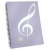 Sheet Music File, A4 Size, 10 Pages, Holds 20 Sheets, Waterproof, Stain-Resistant, Document Storage, Writable, Non-Reflective, Sheet Music, Piano, Dig