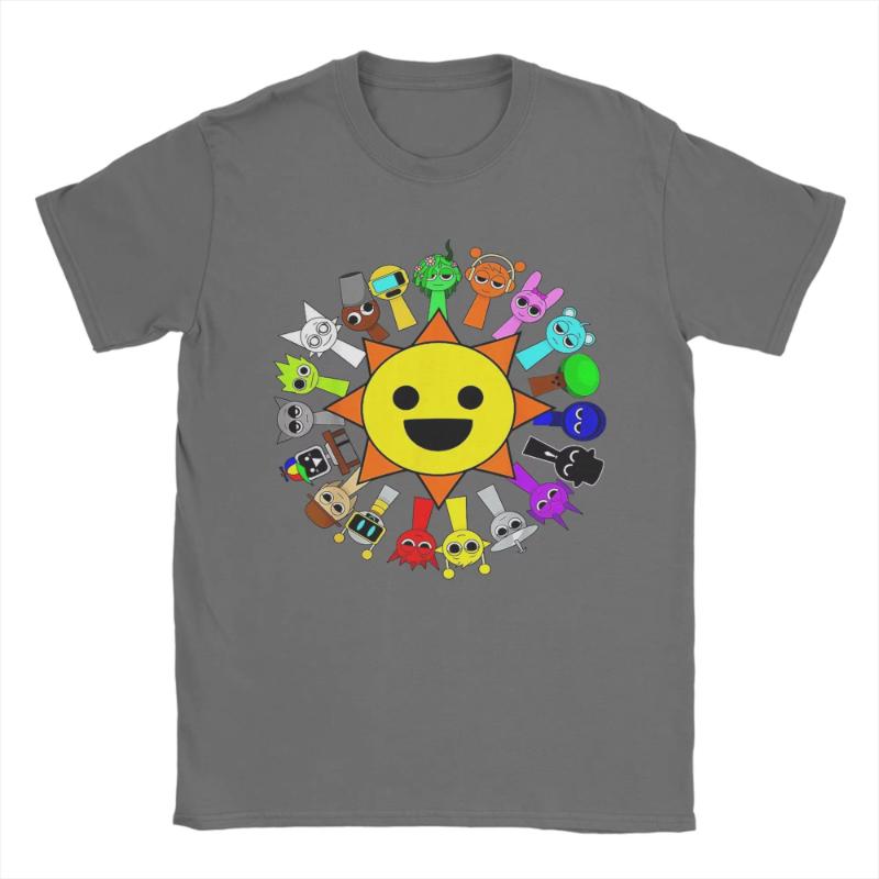 2025 Summer and Autumn retro toy print T-shirt loose and casual short-sleeved trendy top for men and women