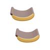 2Pcs Cat Scratching Toy Yellow Creative Banana Design Scratch Board