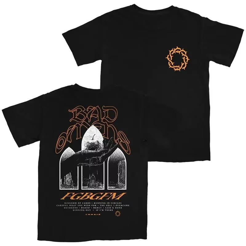 Bad Omens Band Metal Core Rock Amerikanisch Retro Lässig Locker Print Herren- und Damen Baumwoll Kurzarm T-Shirt Sommer