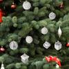 8Pcs Glittering Christmas Ball Ornament Shatterproof Decorative Baubles Christmas Tree Decorations For Wreath Door Wall