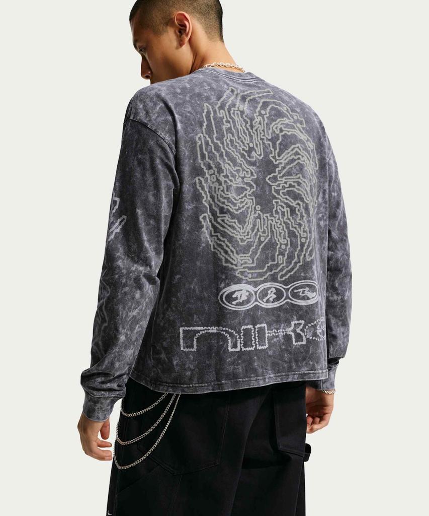NIKE Sportswear Long Sleeve T-Shirt M - Anthracite / Io1399-060