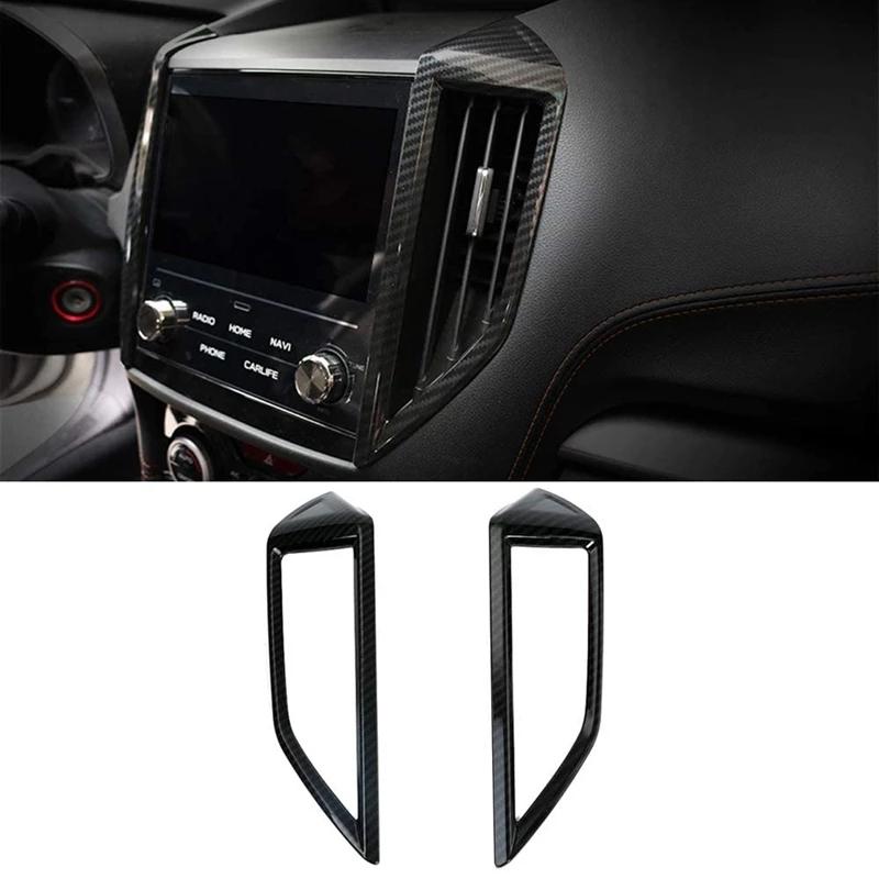 For Subaru Impreza XV 2018-  carbonfiber accessories Gear Shift Panel knob cover door handle window lift button switch cover