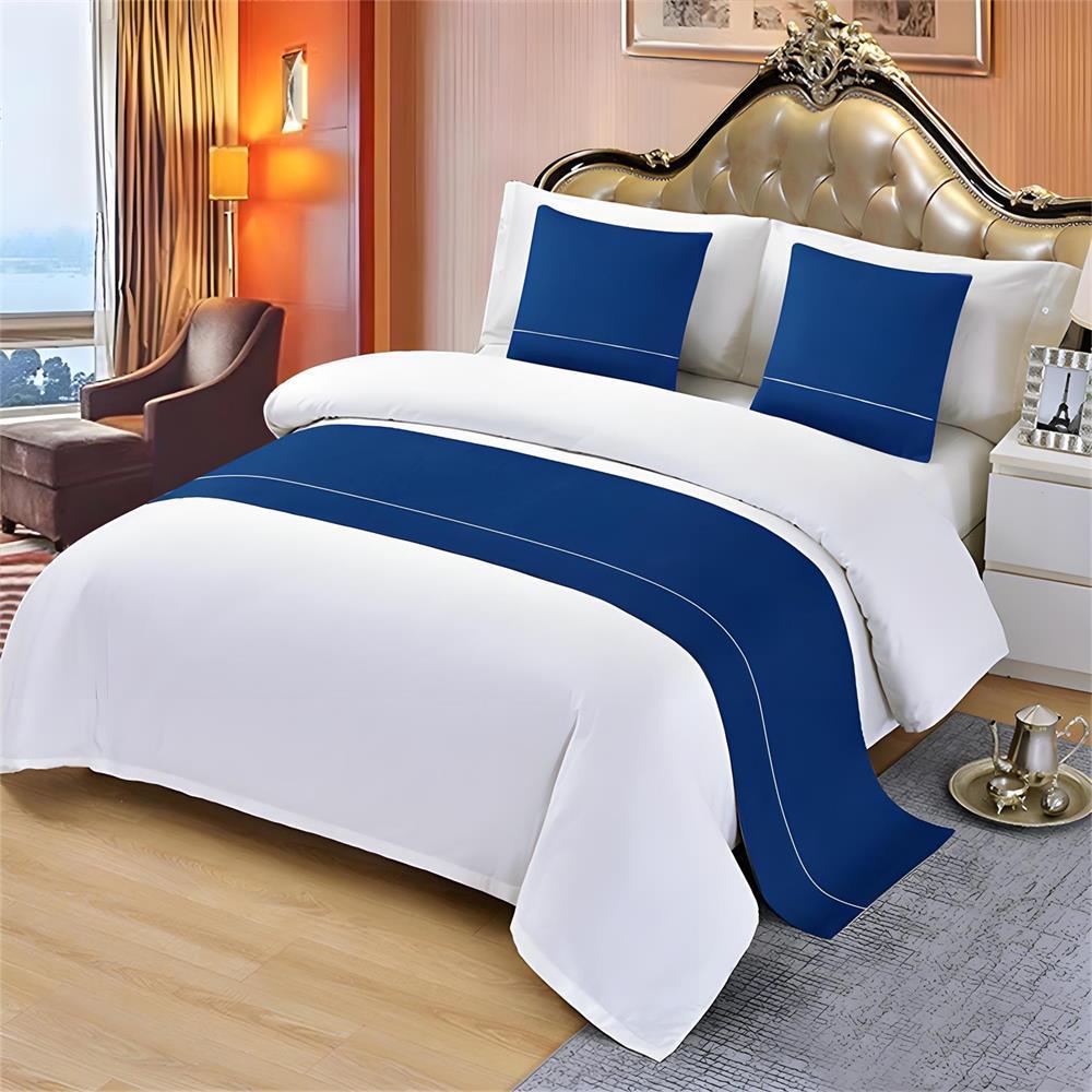 Premium Long Bed Banner Bed with Towel Modern Home Beds End Towel, Hotel Specific Pillow Cover, Light Luxury Bed End Towel