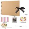 Creative Photo Album and Scrapbook Set with Bows, Doodles, and Souvenir Pages