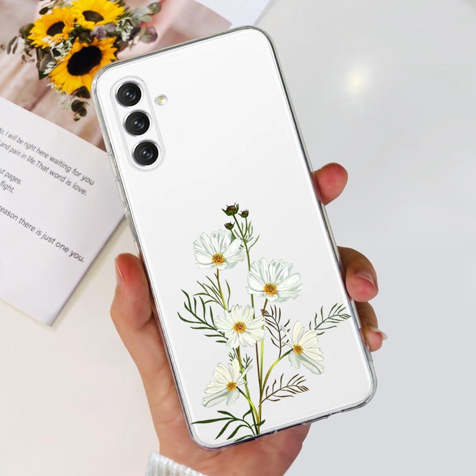 For Samsung A04s Case A047 SM-A047F Stylish Flower Printed Funda Soft Cases For Samsung Galaxy A04s A13 5G SM-A136B Bumper A 04s