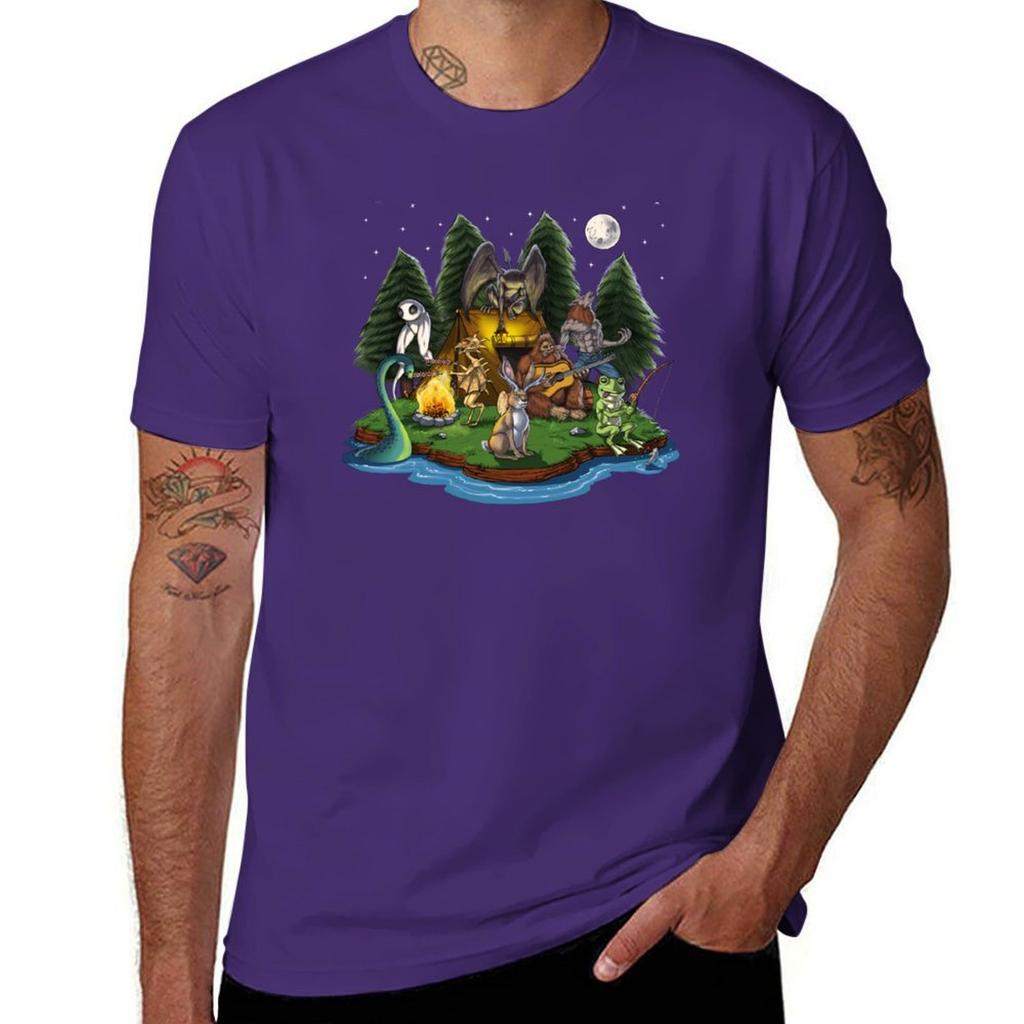 Cryptozoology Cryptids Camping Tshirt plain sports fans boys whites heavyweights mens graphic tshirts big and tall