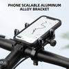 Cnc Four Claws Bike Phone Holder for Scalable Aluminum Alloy Bracket for Phone Holder Motorcycle Electric Bicycle Smartphone 5