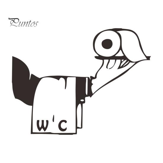 

Держа рулон бумаги стикер для унитаза водонепроницаемый съемный самоклеящийся ПВХ гостиная ванная комната настенное искусство крышка унитаза украшение наклейка A