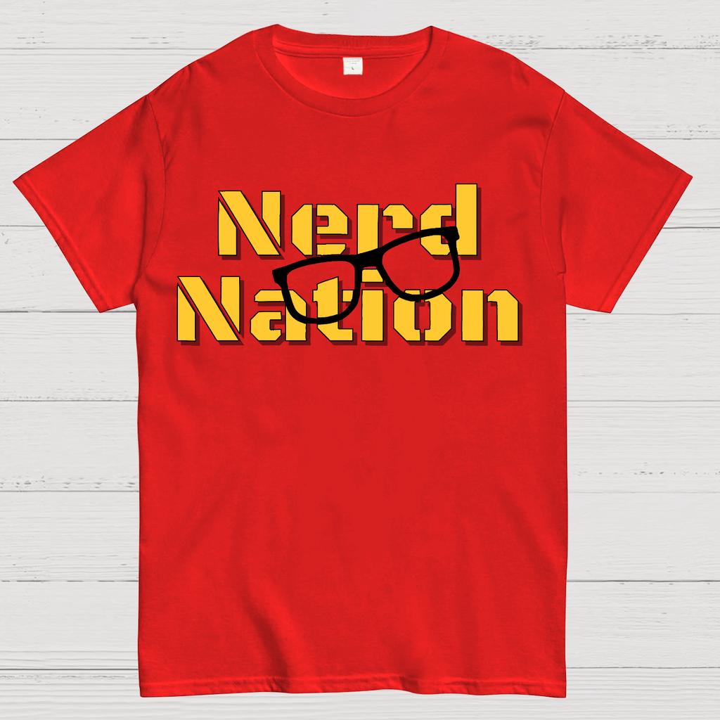Nerd Nation Cotton Summer Casual Cool Loose T-Shirt