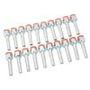 20PCS Air Conditioning Hose Barb Fitting Straight Aluminum High Strength Universal for Cars Trucks 5 8in