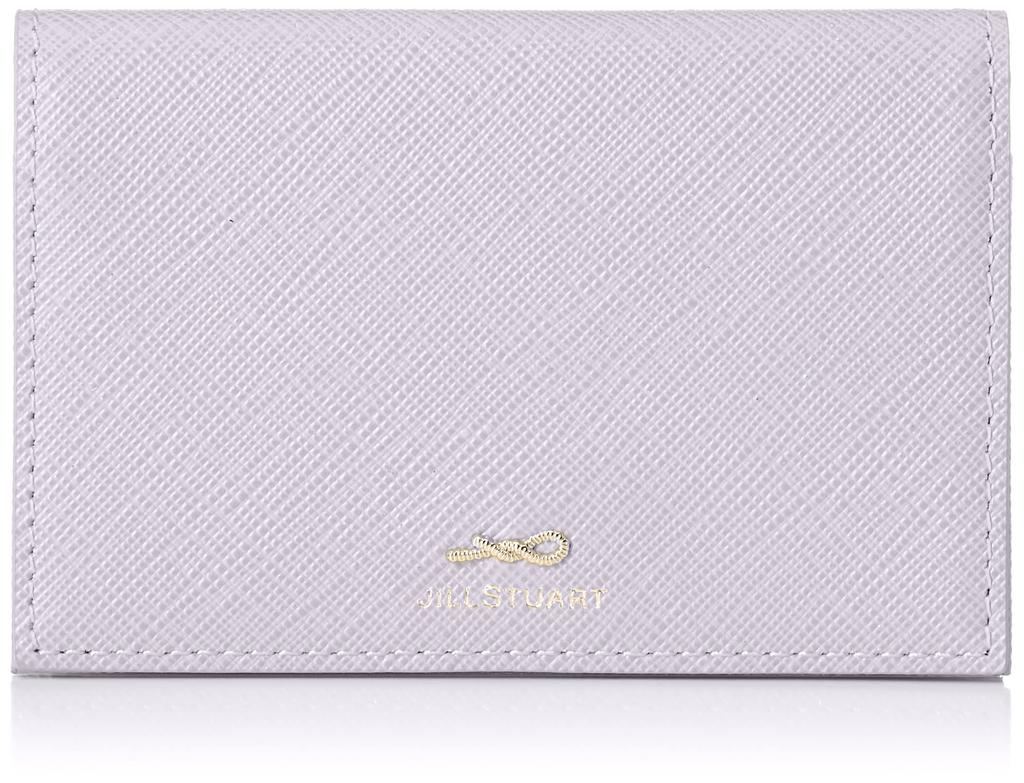 Jill Stuart Slim Leather Business Card Case In Lavender