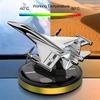 1pc Solar Rotating Car Aromatherapy Ornament, Car Perfume Interior Fighter Ornament Decoration Supplies
