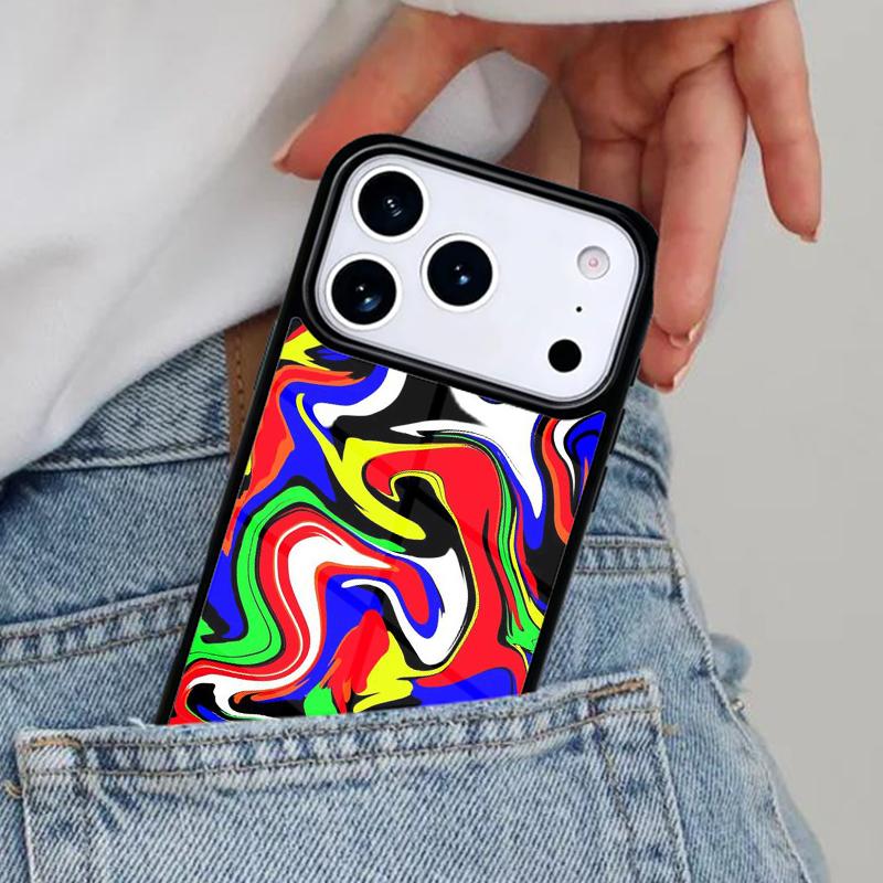 Colorful lines Abstract Graffiti art Phone Case for iPhone 16e 15 14 13 12 17 Pro Max Plus Air 17pro Cover Coque