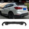 MLKQ6 X1 Carbon Fiber Rear Bumper Diffuser Gloss Black Rear Lower Lip for X1 F48 2016 - 2022 sDrive 20i 18d 18i 20d M Sport