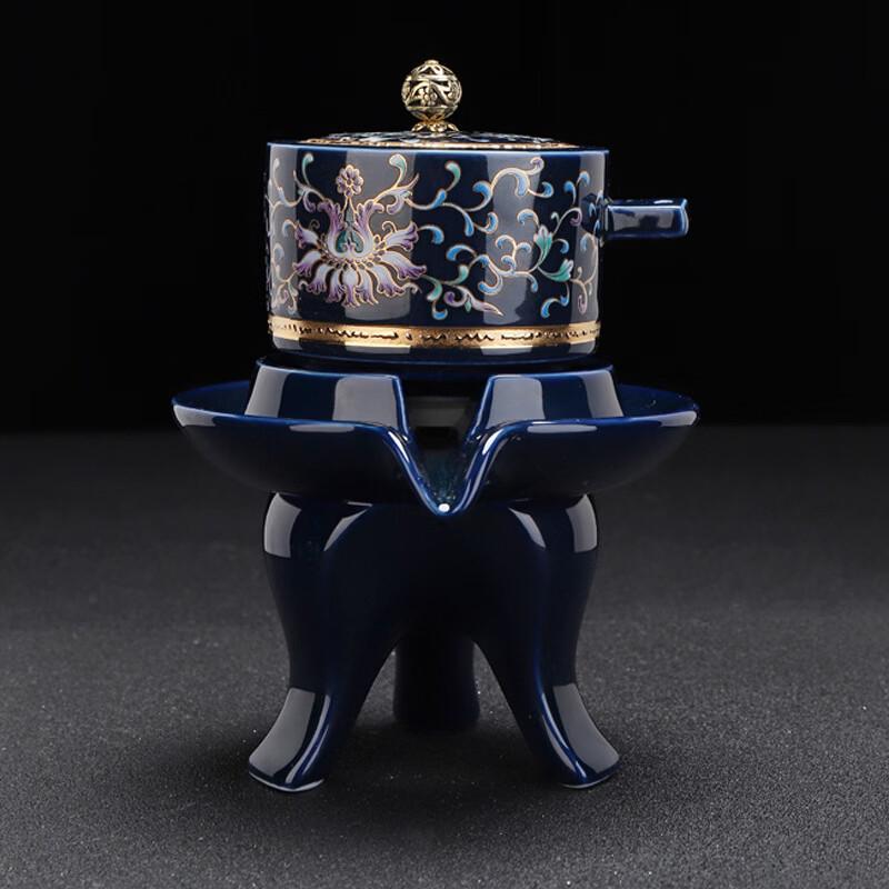 Jingdezhen Gilded Tuberose Ceramic Tea Set