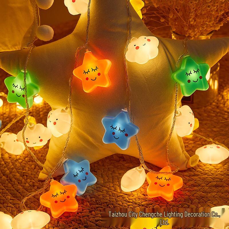 Solar Cloud Decorative String Lights