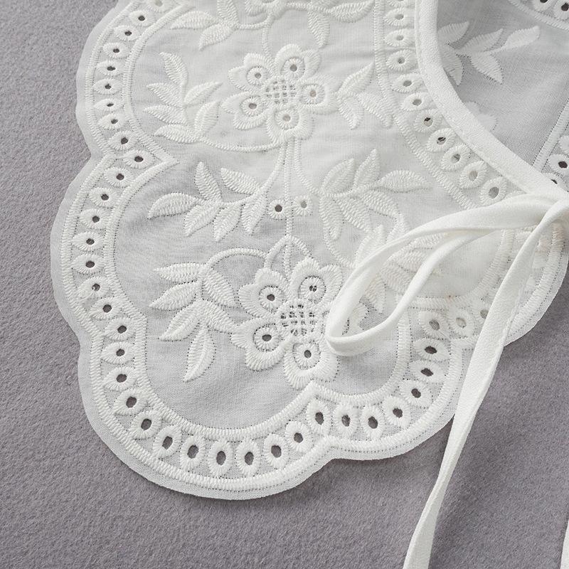 BLACK COLLAR made of tulle, elegant, tied, fashionable accessory for clothes