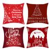 Neuer Weihnachts-Sofa-Kissenbezug Zuhause Amerikanischer Buchstaben-Druck Bettseiten-Kissenbezug
