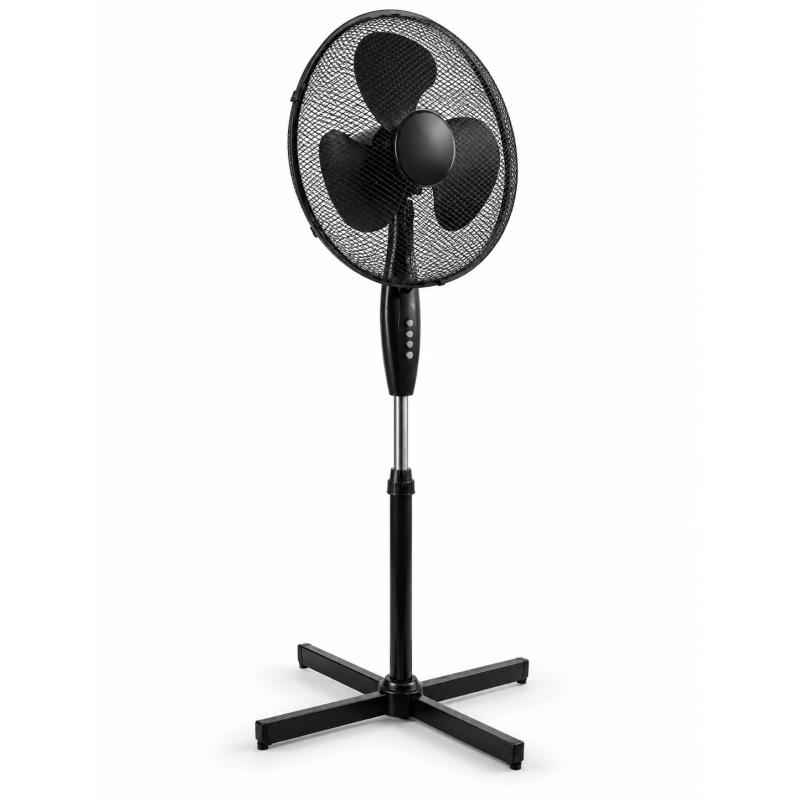 Verstellbarer Standventilator 40 cm – Schwarz 55W