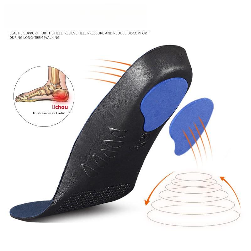 Thin Shock-absorbing Insoles for Men and Women, Sweat-absorbing and Breathable Massage Arch Support Insoles, Summer EVA Sports Full Pad