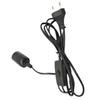 1Pcs Eu Plug 1.8 Meters Power Cord Cable Lava Lamp Base Lamp Cord With Switch E14 Hanglamp Holder Light Bulbs Socket