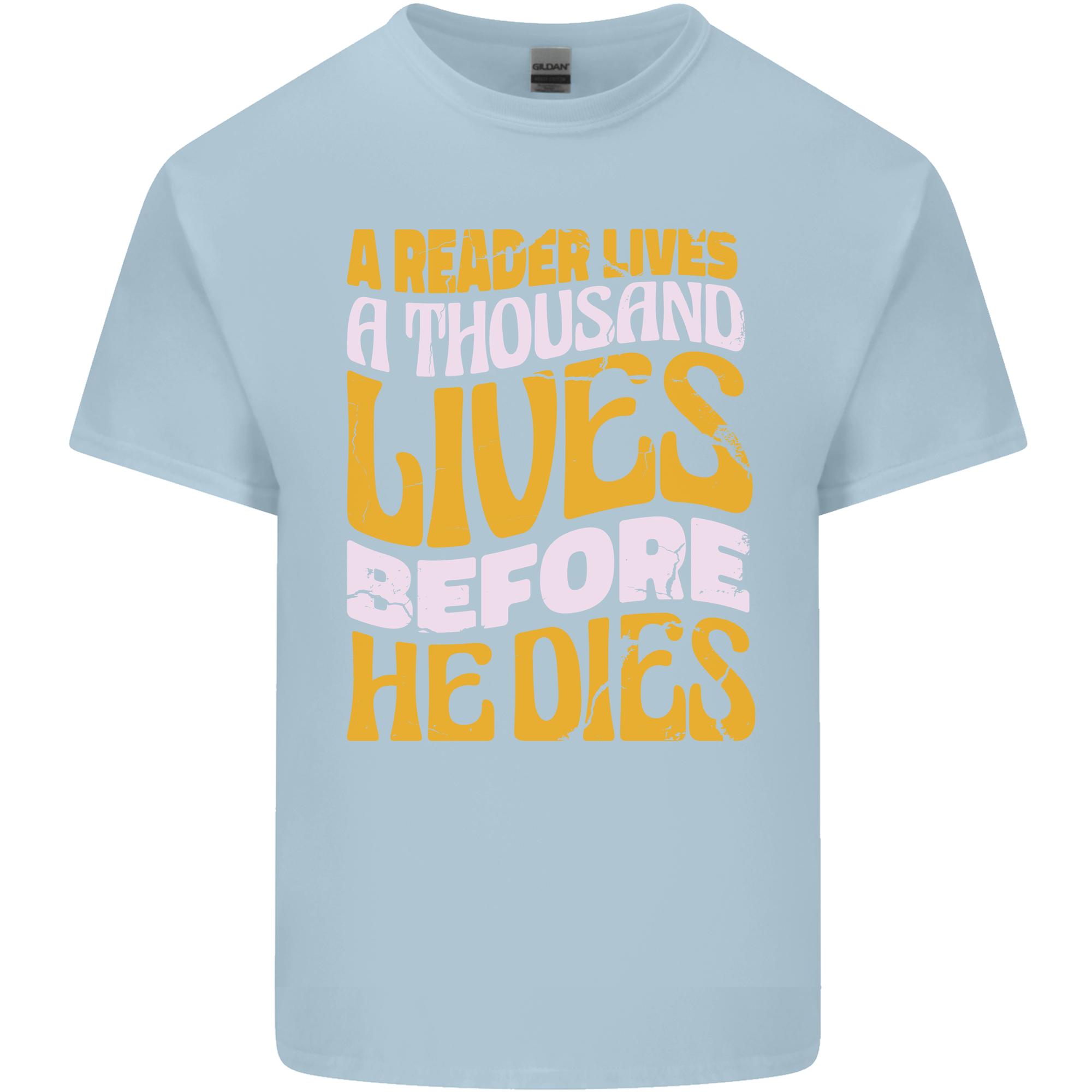 Bookworm Reading a Reader Dies Funny Unisexs Light Cotton TShirt S