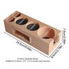 Coffee Tamping Station Espresso Press Hammer Storage Non-Slip Wood Espresso Organizer Stand Coffee Portafilter Tamping Holder