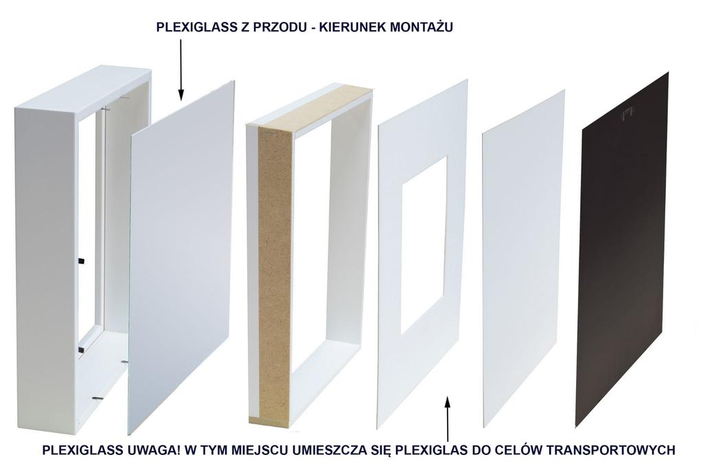 Ramka 3D Box   Głęboka Na Zdjęcie Pamiątki Bukiety 28X35Cm ( 20X25 ) Czarna Z Passe-Partout