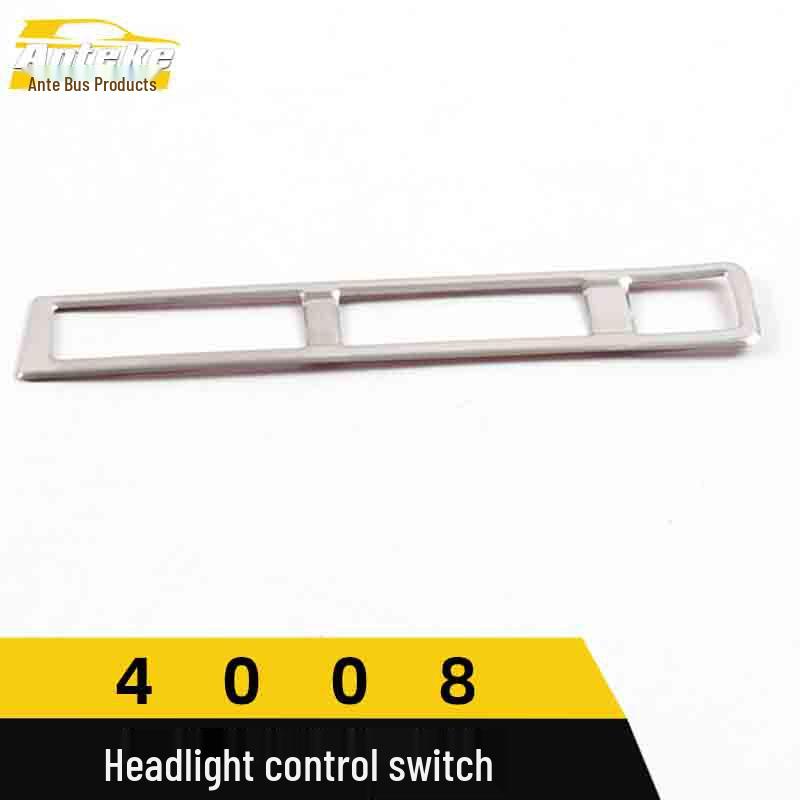 Peugeot 4008 Stainless Steel Headlight Control Switch Decorative Frame