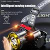 LED Headlights With Strong Light Rechargeable Zoom Night Flashlight Fishing Lamp Miner's Headworn Bright Is Super Telephoto L2S8