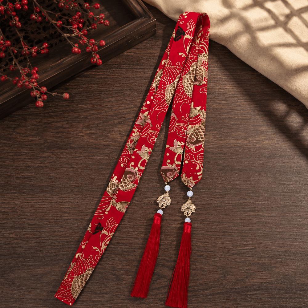 Chinese Hanfu Hair Bands Long Hair Straps Retro Style Hair Ribbons Hair Ornament Braided Hair