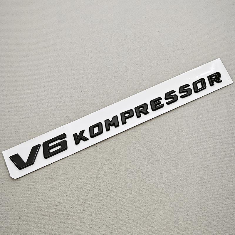 3D ABS Chrome Black Car Styling V8 V6 Kompressor Logo Fender Side Sticker Badge Decals For Mercedes Benz G63 G500 S500 S680 GT