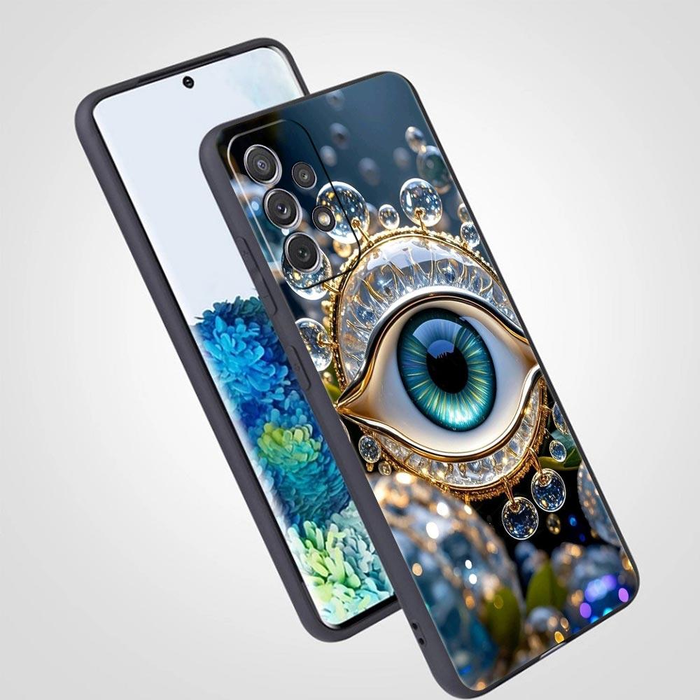 Fashion Eyelashes Eyes Phone Case for Samsung Galaxy A55 A35 A17 A07 A15 A13 A25 A51 A71 A72 A73 A32 A52 A52S A41 Soft TPU Shell