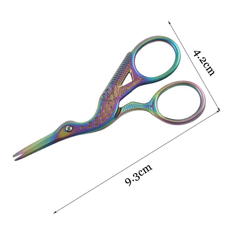 Peacock Stork Vintage Sewing Needlework Color Scissors Tailor Embroidery Scissor Crafts DIY Tailoring Fabric Cloth