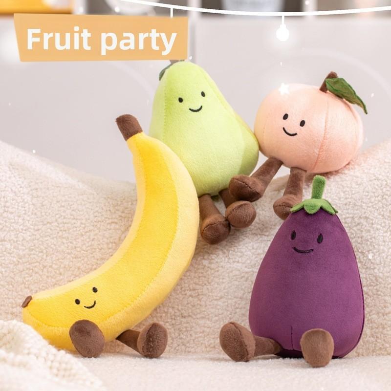 Fruits Vegetables Cartoon Plush Toy Stuffed Doll For Childrens Room Decoration