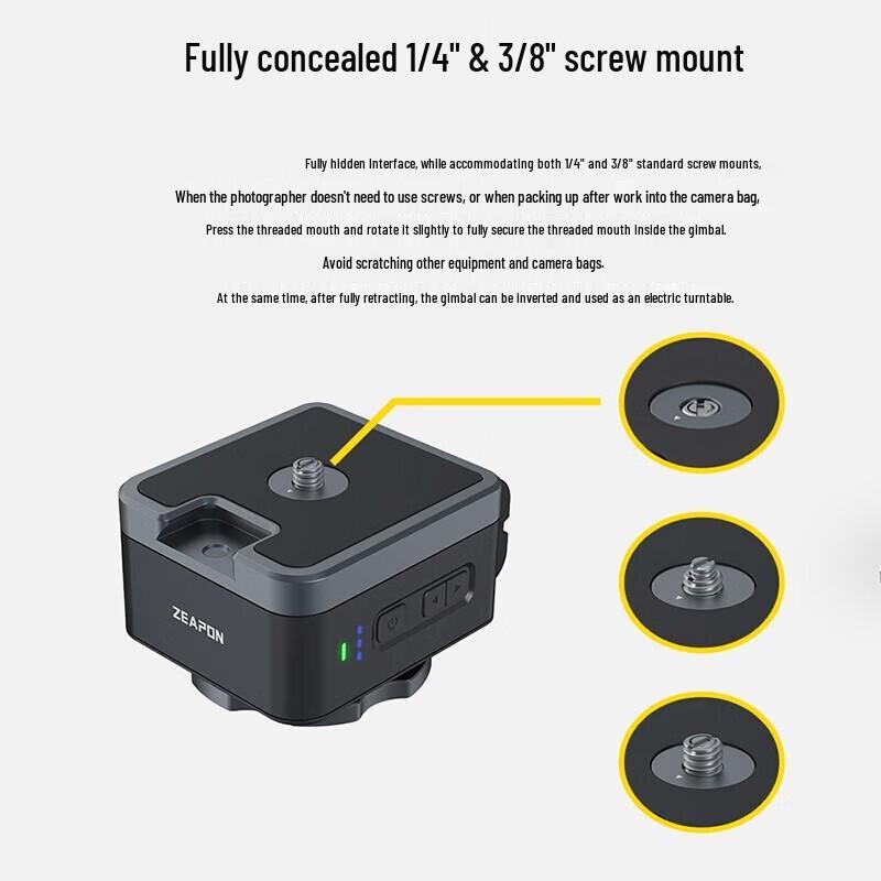 7ZEAPON Micro3 Electric Slider for DSLR/Mirrorless Cameras: Portable Manual & Electric Control for Time-lapse Photography