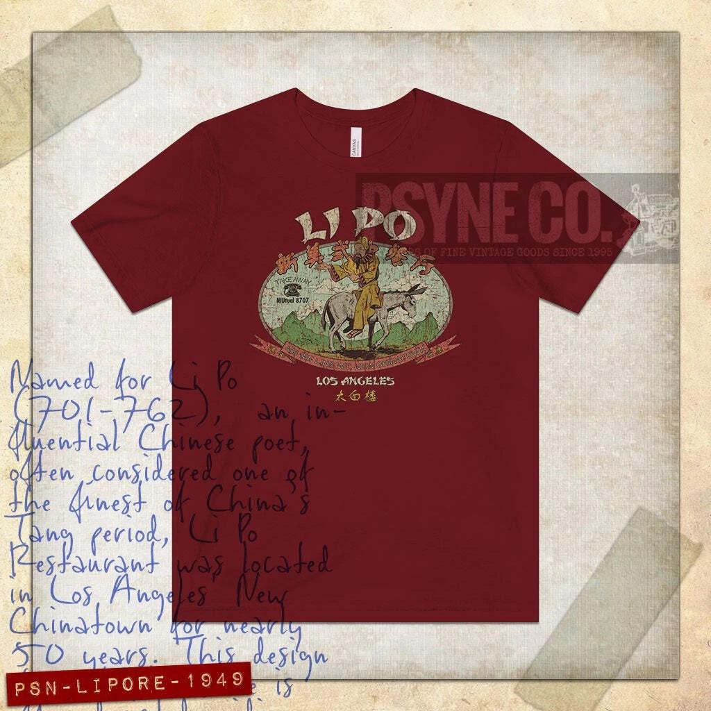 Li Po Restaurant Los Angeles 1949 Vintage Men s T shirt S
