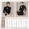 GRAXIA Cabaret Midi Perfect for Hostess Size Small Dress, Dress, High-Waisted, Hostesses, Clubs, Lounges, 3/4 Sleeves, Cutouts, Elastic, Knee-Length,