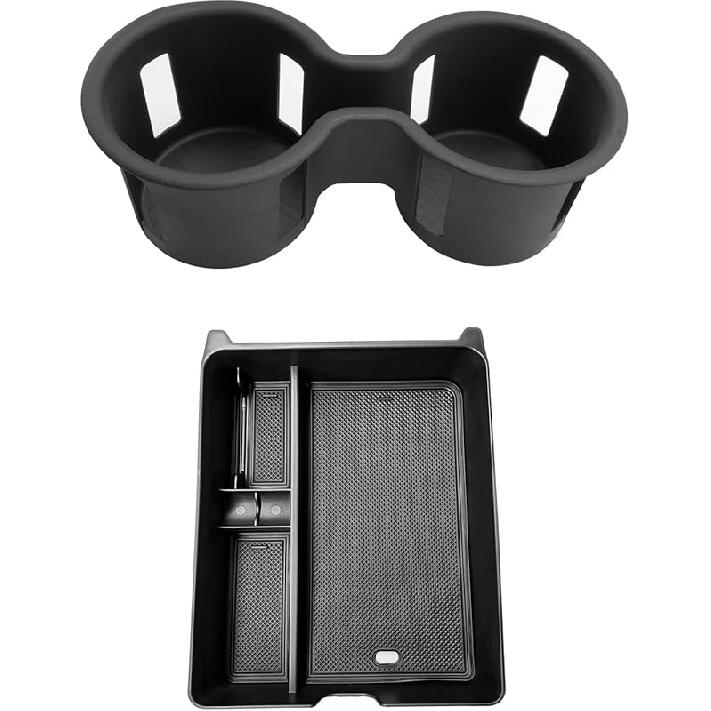 2026 Passport Center Console Cup Holder,For 2026 Honda Passport Accessories TPE Material Cupholder Coaster Liner Compatible With 2026 Honda Passport