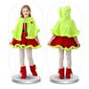 Grinch Kinderkostüm Mit Umhang Und Kleid Für Weihnachtsfeier Kostüm