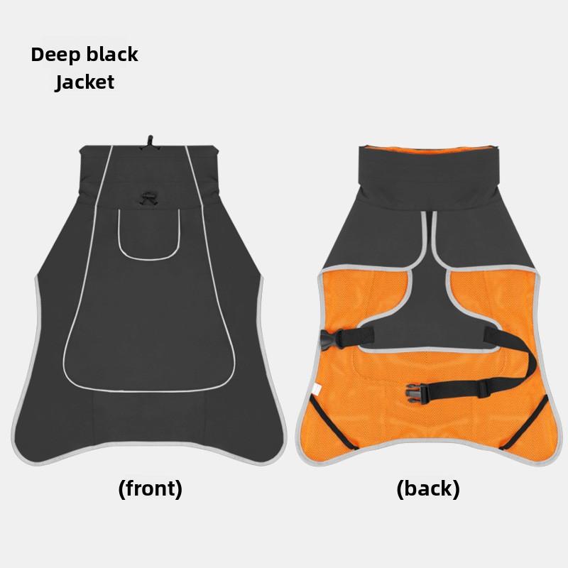 Dog Pet Windbreaker Spring Outdoor Waterproof Medium Large Dog Raincoat Stormcoat Pet Outdoor Clothes Pet Raincoat Accessory