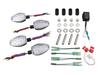 POSH FAITH Motorcycle LED Turn Signal Set for GSX1400, Black/Clear, 080652-06