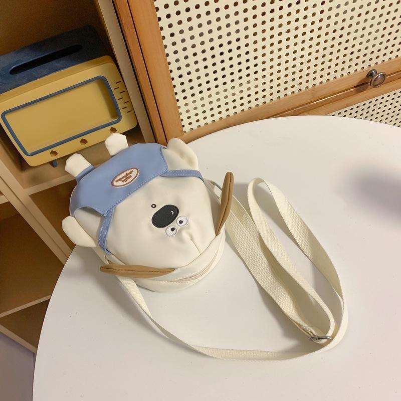 

Маленький рюкзак женский инс новый милый милый милый щенок с большим носом мультяшная сумка для девочки мягкое сердце на косой лямке