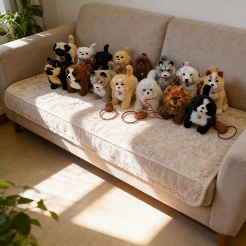 Electric Plush Dog Toy Sing Walk Respond Touch Walking Singing Electric Dog Toy for Interactive Fun Children Pet Lover